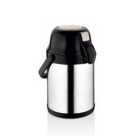 FROM THE WHOLESALE FACTORY-DOUBLE DECK-STEEL BASE-COLD-HOT STORAGE-GLASS-INOX THERMOS (RLX2.5L)