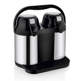 FROM THE WHOLESALE FACTORY-DOUBLE DECK-STEEL BASE-COLD-HOT STORAGE-GLASS-INOX THERMOS (RLX5.0XL)