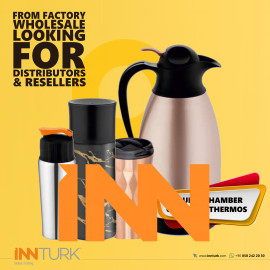 FROM THE WHOLESALE FACTORY-DOUBLE DECK-STEEL BASE-COLD-HOT STORAGE-GLASS-INOX THERMOS (04S-C) FROM THE WHOLESALE FACTORY-DOUBLE DECK-STEEL BASE-COLD-HOT STORAGE-GLASS-INOX THERMOS (04S-C)