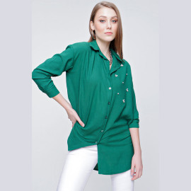 WOMEN'S STONE SHIRT - READY WOMEN'S CLOTHING WHOLESALE ready-made women's wholesale clothing women's clothing wholesale Turkish textile apparel