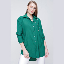 WOMEN'S STONE SHIRT - READY WOMEN'S CLOTHING WHOLESALE ready-made women's wholesale clothing women's clothing wholesale Turkish textile apparel