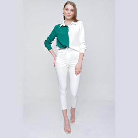 WOMEN'S WAIST BELTED PANTS - READY WOMEN'S CLOTHING WHOLESALE ready-made women's wholesale clothing women's clothing wholesale Turkish textile apparel