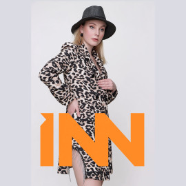 WOMEN'S SLEEVE LEOPARD DRESS - READY WOMEN'S CLOTHING WHOLESALE ready-made women's wholesale clothing women's clothing wholesale Turkish textile apparel
