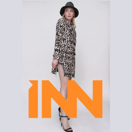WOMEN'S SLEEVE LEOPARD DRESS - READY WOMEN'S CLOTHING WHOLESALE ready-made women's wholesale clothing women's clothing wholesale Turkish textile apparel
