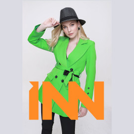 BELTED HALF TOPCOAT - READY WOMEN'S CLOTHING WHOLESALE ready-made women's wholesale clothing women's clothing wholesale Turkish textile apparel BELTED HALF TOPCOAT - READY WOMEN'S CLOTHING WHOLESALE ready-made women's wholesale clothing women's clothing wholesale Turkish textile apparel