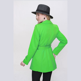 BELTED HALF TOPCOAT - READY WOMEN'S CLOTHING WHOLESALE ready-made women's wholesale clothing women's clothing wholesale Turkish textile apparel
