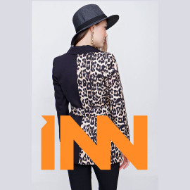 LEOPARD PRINT PIECE JACKET - READY WOMEN'S CLOTHING WHOLESALE ready-made women's wholesale clothing women's clothing wholesale Turkish textile apparel
