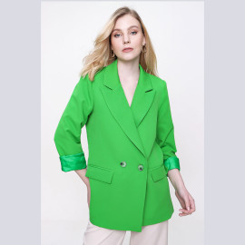 WOMEN'S JACKET WITH SIDE POCKETS - READY WOMEN'S CLOTHING WHOLESALE ready-made women's wholesale clothing women's clothing wholesale Turkish textile apparel