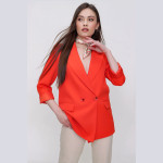 WOMEN'S TWO-BUTTON JACKET - READY WOMEN'S CLOTHING WHOLESALE ready-made women's wholesale clothing women's clothing wholesale Turkish textile apparel