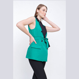 WOMEN'S JACKET WITH COLLAR DETAIL - READY WOMEN'S CLOTHING WHOLESALE ready-made women's wholesale clothing women's clothing wholesale Turkish textile apparel