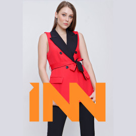 WOMEN'S JACKET WITH COLLAR DETAIL - READY WOMEN'S CLOTHING WHOLESALE ready-made women's wholesale clothing women's clothing wholesale Turkish textile apparel