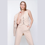 WOMEN'S VEST, JACKET PANTS SUIT - READY WOMEN'S CLOTHING WHOLESALE ready-made women's wholesale clothing women's clothing wholesale Turkish textile apparel