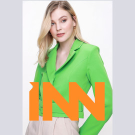 WAIST BELTED HALF JACKET - READY WOMEN'S CLOTHING WHOLESALE ready-made women's wholesale clothing women's clothing wholesale Turkish textile apparel WAIST BELTED HALF JACKET - READY WOMEN'S CLOTHING WHOLESALE ready-made women's wholesale clothing women's clothing wholesale Turkish textile apparel