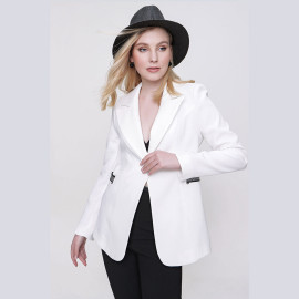 ONE BUTTON JACKET - READY WOMEN'S CLOTHING WHOLESALE ready-made women's wholesale clothing women's clothing wholesale Turkish textile apparel