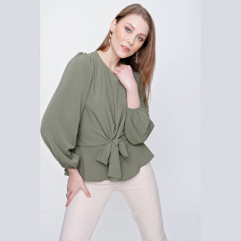 WOMEN'S BORROW Chiffon Blouse - READY WOMEN'S CLOTHING WHOLESALE ready-made women's wholesale clothing women's clothing wholesale Turkish textile apparel