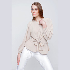WOMEN'S BORROW Chiffon Blouse - READY WOMEN'S CLOTHING WHOLESALE ready-made women's wholesale clothing women's clothing wholesale Turkish textile apparel