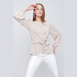 WOMEN'S BORROW Chiffon Blouse - READY WOMEN'S CLOTHING WHOLESALE ready-made women's wholesale clothing women's clothing wholesale Turkish textile apparel