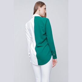 WOMEN'S TWO COLOR SHIRT - READY WOMEN'S CLOTHING WHOLESALE ready-made women's wholesale clothing women's clothing wholesale Turkish textile apparel