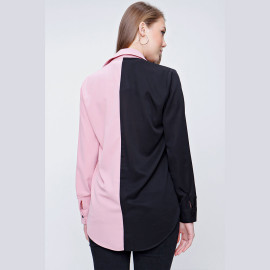 WOMEN'S TWO COLOR SHIRT - READY WOMEN'S CLOTHING WHOLESALE ready-made women's wholesale clothing women's clothing wholesale Turkish textile apparel