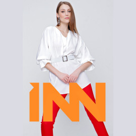 WOMEN'S CHIFFON BLOUSE WITH WAIST BUCKLE - READY WOMEN'S CLOTHING WHOLESALE ready-made women's wholesale clothing women's clothing wholesale Turkish textile apparel