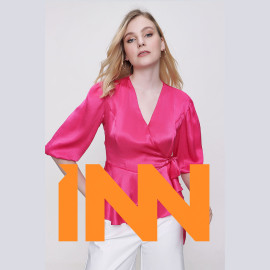 V-NECK SATIN BLOUSE - READY WOMEN'S CLOTHING WHOLESALE ready-made women's wholesale clothing women's clothing wholesale Turkish textile apparel
