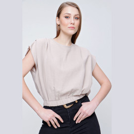 WOMEN'S SLEEVE LINEN BLOUSE - READY WOMEN'S CLOTHING WHOLESALE ready-made women's wholesale clothing women's clothing wholesale Turkish textile apparel