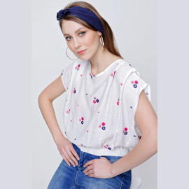 WOMEN'S SLEEVE LINEN BLOUSE - READY WOMEN'S CLOTHING WHOLESALE ready-made women's wholesale clothing women's clothing wholesale Turkish textile apparel