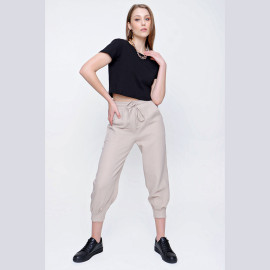 WOMEN'S LINEN TROUSERS - READY WOMEN'S CLOTHING WHOLESALE ready-made women's wholesale clothing women's clothing wholesale Turkish textile apparel