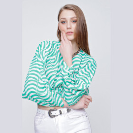 WOMEN'S PATTERNED BLOUSE - READY WOMEN'S CLOTHING WHOLESALE ready-made women's wholesale clothing women's clothing wholesale Turkish textile apparel
