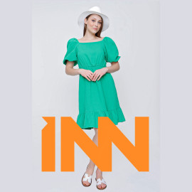 LINEN BACK DRESS - READY WOMEN'S CLOTHING WHOLESALE ready-made women's wholesale clothing women's clothing wholesale Turkish textile apparel