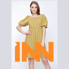 LINEN BACK DRESS - READY WOMEN'S CLOTHING WHOLESALE ready-made women's wholesale clothing women's clothing wholesale Turkish textile apparel