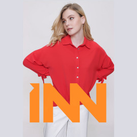 SLEEVE DETAILED SHIRT - READY WOMEN'S CLOTHING WHOLESALE ready-made women's wholesale clothing women's clothing wholesale Turkish textile apparel
