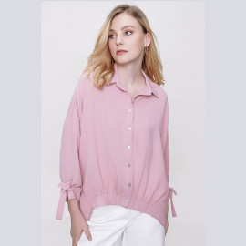 SLEEVE DETAILED SHIRT - READY WOMEN'S CLOTHING WHOLESALE ready-made women's wholesale clothing women's clothing wholesale Turkish textile apparel