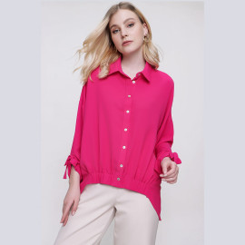SLEEVE DETAILED SHIRT - READY WOMEN'S CLOTHING WHOLESALE ready-made women's wholesale clothing women's clothing wholesale Turkish textile apparel