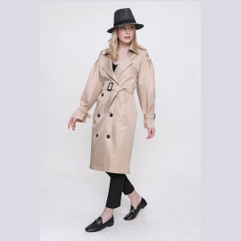 Long Women's Coat - READY WOMEN'S CLOTHING WHOLESALE ready-made women's wholesale clothing women's clothing wholesale Turkish textile apparel