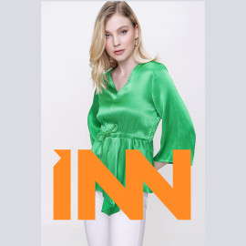 SATIN BLOUSE V-NECK - READY WOMEN'S CLOTHING WHOLESALE ready-made women's wholesale clothing women's clothing wholesale Turkish textile apparel SATIN BLOUSE V-NECK - READY WOMEN'S CLOTHING WHOLESALE ready-made women's wholesale clothing women's clothing wholesale Turkish textile apparel