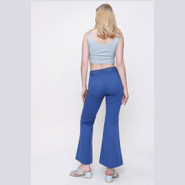 WAIST CHAIN DETAILED PANTS - READY WOMEN'S CLOTHING WHOLESALE ready-made women's wholesale clothing women's clothing wholesale Turkish textile apparel