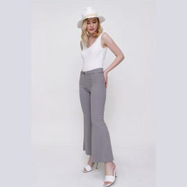 WAIST CHAIN DETAILED PANTS - READY WOMEN'S CLOTHING WHOLESALE ready-made women's wholesale clothing women's clothing wholesale Turkish textile apparel