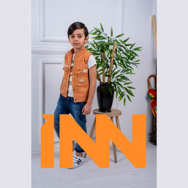 BOYS' SUIT WHOLESALE READY TOWEAR TRIPLE SUIT Jeans, shirt and sleeveless jacket 001