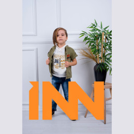 BOYS' SUIT WHOLESALE READY TOWEAR TRIPLE SUIT Jeans, jacket and half-sleeved shirt 002