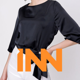 BELT DETAILED SATIN BLOUSE - WOMEN'S WEAR BELT DETAILED SATIN BLOUSE - WOMEN'S WEAR