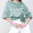 BELT DETAILED SATIN BLOUSE - WOMEN'S WEAR