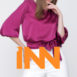 BELT DETAILED SATIN BLOUSE - WOMEN'S WEAR BELT DETAILED SATIN BLOUSE - WOMEN'S WEAR