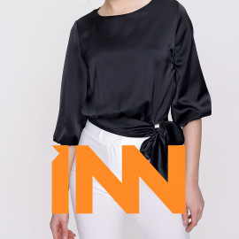 BELT DETAILED SATIN BLOUSE - WOMEN'S WEAR BELT DETAILED SATIN BLOUSE - WOMEN'S WEAR