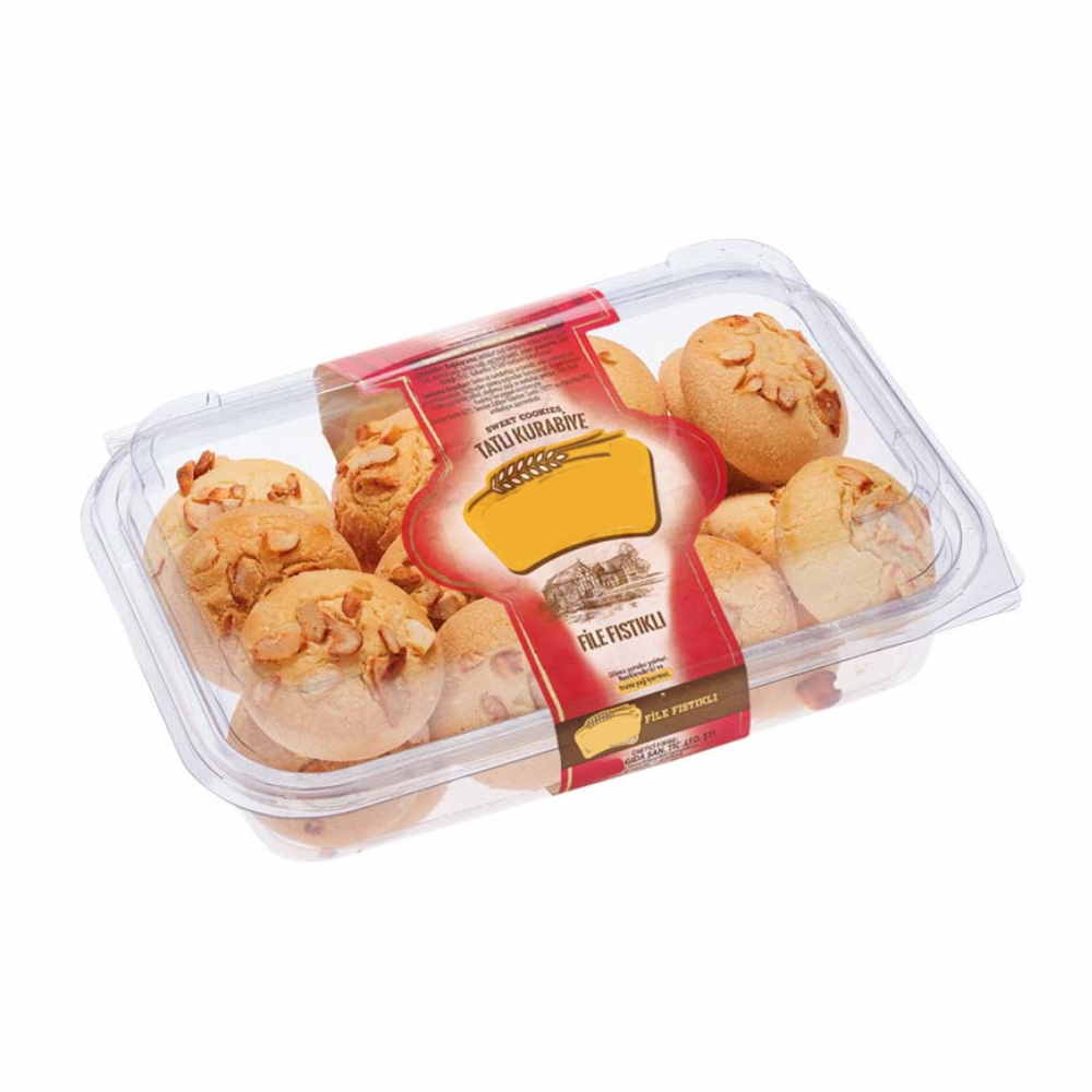 FABRİKADAN TOPTAN FİLE FISTIKLI KURABİYE 300G