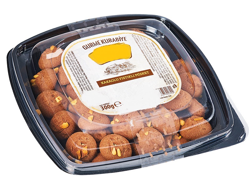 FABRİKADAN TOPTAN GURME KAKAOLU FISTIKLI MİSKET KURABİYE 250 G