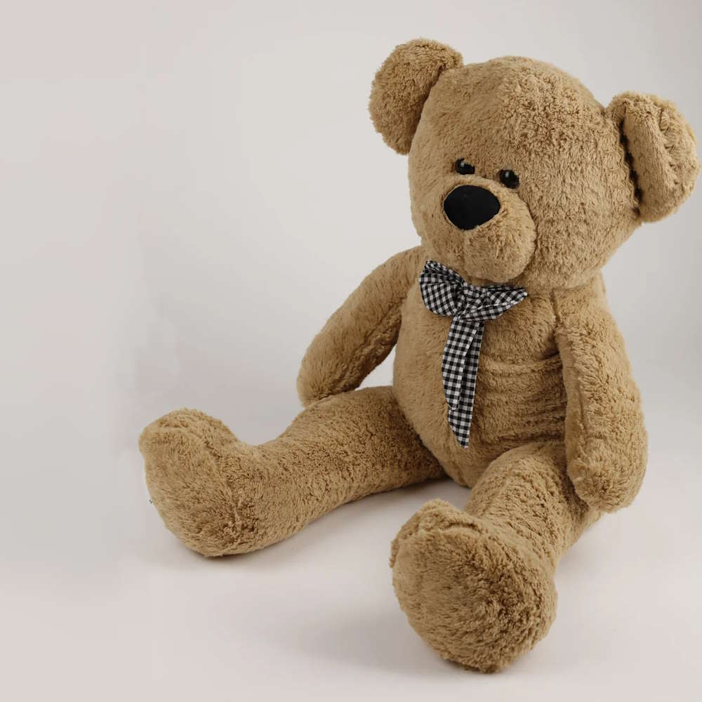 PLUSH TOY BEAR FIGURE 35cm RIBBON DETAIL FROM FACTORY WHOLESALE 5