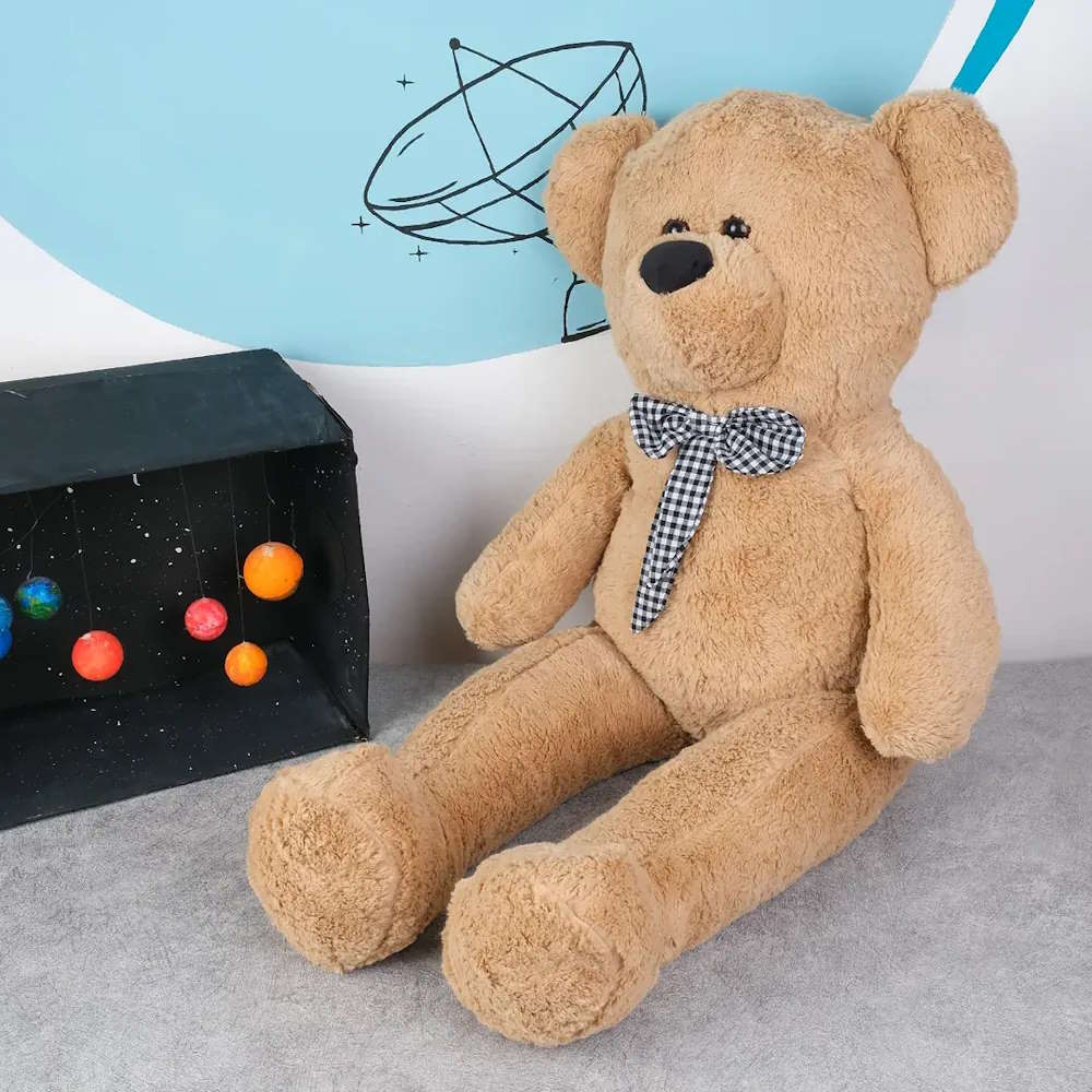 PLUSH TOY BEAR FIGURE 35cm RIBBON DETAIL FROM FACTORY WHOLESALE