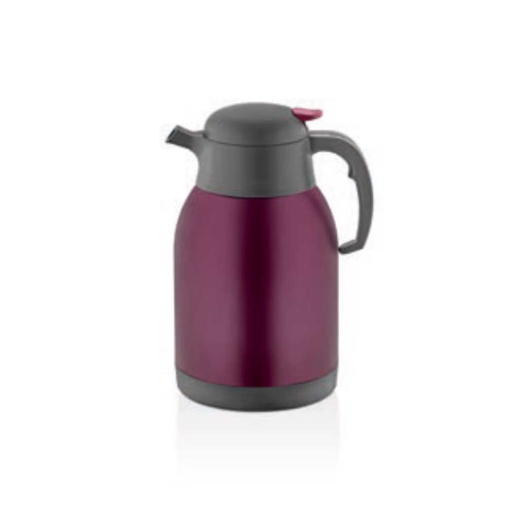 FROM THE WHOLESALE FACTORY-DOUBLE DECK-STEEL BASE-COLD-HOT STORAGE-GLASS-INOX THERMOS (RLX2.0M-C)