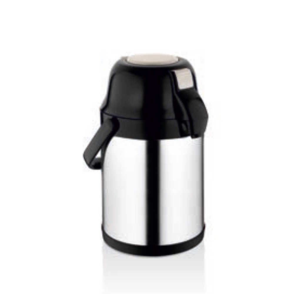FROM THE WHOLESALE FACTORY-DOUBLE DECK-STEEL BASE-COLD-HOT STORAGE-GLASS-INOX THERMOS (RLX2.5L)